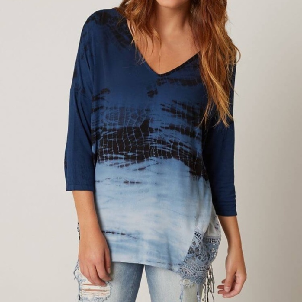 Buckle Gimmicks by BKE Tie Dye Tunic Top Size S